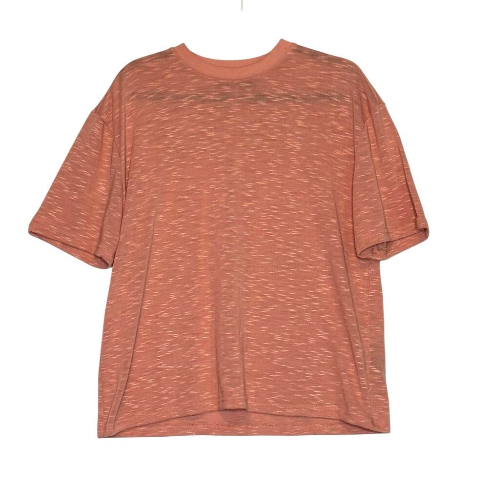 Nova Men melon pink short sleeves knit T shirt size Medium